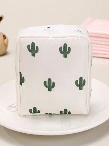 1 pièce Sac de rangement de voyage à la mode multifonctionnel - parfait pour les articles de toilette, les serviettes hygiéniques, les cosmétiques - pratique et multifonctionnel