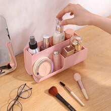 1 szt. Minimalistyczny plastikowy wielofunkcyjny organizer na długopisy na biurko, przechowywanie kosmetyków do artykułów biurowych