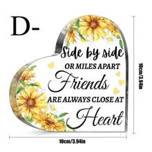1 pieza Decoración de versículo bíblico de acrílico como regalo para mujeres, regalo inspirador con cita positiva, decoración de mesa para habitación, hogar, oficina - Multicolor - Ver 12