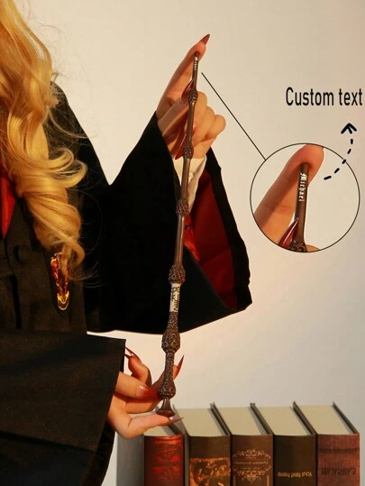 Customized Name Magic Wand, Personalized Engraved Antique Wizard Magician Staff, Ideal Gift For Magicians And/Easter Costume Role Play,Reusable,Ornamental,Stylish,Cute,Custom,Personalized,Customized,Unique