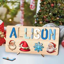 Trò chơi xếp hình chữ cái bằng gỗ, Quà tặng trò chơi xếp hình Giáng sinh, Trò chơi xếp hình tên em bé, Quà tặng Giáng sinh, Đồ chơi xếp hình chữ cái 3D, Trò chơi xếp hình bằng gỗ Halloween cho trẻ mới biết đi, Trò chơi xếp hình tên được cá nhân hóa, Đồ chơi xếp hình bằng gỗ tùy chỉnh, Trò chơi xếp hình bằng gỗ, Quà tặng sinh nhật đầu tiên, Đồ chơi học tập sớm cho bé trai hoặc bé gái, Quà tặng kỷ niệm, Quà tặng sinh nhật, Quà tặng chúc phúc, Quà tặng được cá nhân hóa, Bộ quà tặng khối xây dựng (Có chốt và giá đỡ) - Với đinh và giá đỡ - Xem 3