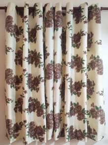 CORTINA QUARTO SALA  ESTAMPAS FLORIDAS 1,70 x 2,80m