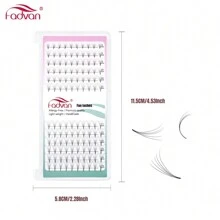 FADVAN Fadvan 120Fans Premade Fan Lashes 3D 5D 6D 8D 10D 12D 16D 20D 30D 0.07 C/D 8-14mm Volume Individual Short Stem  Eyelash Extension Makeup Supplies