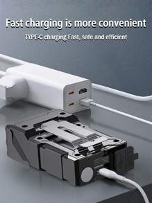 1個超亮迷你手電筒，附磁性固定裝置，8種亮度模式，防水，可充電，適用於戶外露營、汽車維修和夜間安全照明 - 彩色 - 查看 5