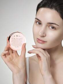 1pc Rose Gold-Color Ocean World Custom Engraved Portable Folding Compact Mirror, Ultra-Thin And Lightweight Stainless Steel Mirror Suitable For All Occasions And People, Foldable Square Pocket Mirror With Various Stylish Designs, Durable And Reliable, Convenient Handheld Makeup Mirror With 180° Flip Cover
