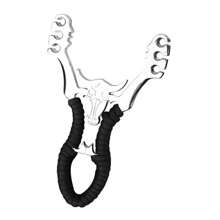 1入組升級版6股彈弓，帶有高精度和強大彈性帶，傳統手弩，適用於戶外狩獵或運動射擊 - 灰色 - 查看 5