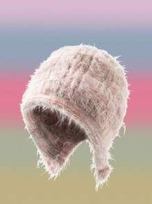 INNNEVV 1pc Women's Rainbow Striped Retro Chic Hat - Multicolor - View 7