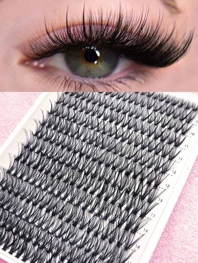 280PCS Individual Lash Clusters 30D D Curl 9-16mm DIY Lash Clusters Natural Look&Wispy&Ultra Soft&Super Light Reusable Individual Segmented False Eyelashes For Beginner Use At Home Or On-The-Go For Daily Life&Dating&Party&Music Festival&Halloweenlash Clusters,Eyelash Clusters,Individual Eyelashes,Lashes,Fake Lashes