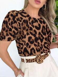 WOMEN'S BLOUSE SHORT SLEEVE PRINCESS PUFANTE DUNA - Multicolor - View 2