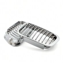 Calandre de calandre avant adaptée à la BMW E46 série 3 berline 4 portes 1998 – 2001 - Argent - Voir 3