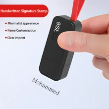 Custom Personalized Name Seal, Handwritten Signature Stamp, Personal Name Engraved Stamp, Nurse Self-Inking Stamp Back To School,Back To School,School Supplies - Red - View 4