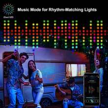 Đèn rèm thông minh DIY, Đèn rèm đổi màu RGB có ứng dụng điều khiển từ xa đồng bộ nhạc, Dây đèn rèm USB 256LED 5,2Ft X 5,2Ft cho tiệc, sân vườn, trang trí phòng, trang trí Giáng sinh, đèn Giáng sinh, trang trí phòng ngủ, trang trí nhà, trang trí tiệc, lễ hội ngày lễ, quà tặng Giáng sinh, lễ tạ ơn, đồ trang trí cây thông Noel - Trình cắm USB - Xem 6