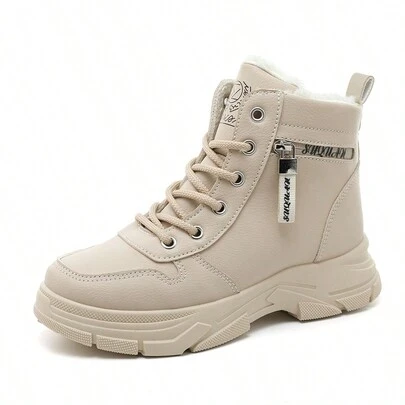 新款加大码女式户外雪地靴，保暖内衬，加厚保暖，高帮，轻便