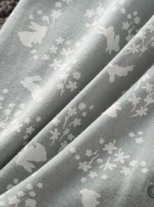 Baby Girl New Autumn Winter Baby Outfit Set: Jumpsuit With Hat, Bib, Long Sleeve, Cardigan - Dark Grey - View 8