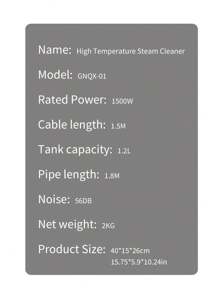 Handheld Steam Cleaner High Temperature Steam Cleaning Machine;High-Pressure Cleaning Household Steam Disinfection Kitchen Air Conditioning Cleaning - EU C Type Plug(220-240V) - View 9