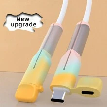 1pc Compatible With Apple 18W/20W Charger Shell, Data Cable Protector Case, Silicone Anti-Bending Original Charging Cover For Android And Apple Charger Protector - Multicolor - View 12
