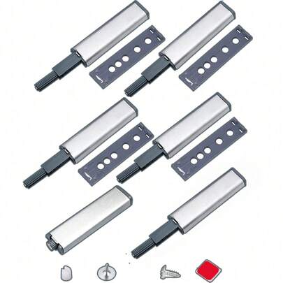 Magnetic Push Latches For Cabinets Leiry Pushto Open Cabinet Hardware Push Touch LatchKitchen Door Push Release Latch For DrawerClosure Push Catch IMetal. 6 Packs)