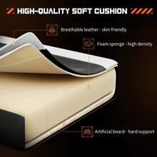 Sweetcrispy Video Game Desk Chair - Ergonomic Computer With Footrest And Comfy Lumbar Support, PU Leather Recliner With Headrest, Fixed Up Armrest, Height Adjustable With 360° Swivel - White - View 7