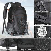 Hiking Backpack Men Women 40L Waterproof Backpack Lightweight Large Travel Backpack Trekking Backpack With Reflective Strips For Climbing Cycling Mountaineering Travel