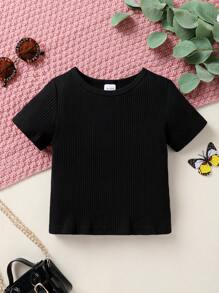 Conjunto de 2 peças/jovem menina elegante doce fofo listra sólida camiseta e borboleta estampado babados jeans macacão roupa casual diária festa de feriado