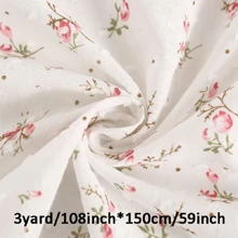 1 件花卉提花雪纺连衣裙面料，59 英寸宽 x 3 码长，70gsm 重量