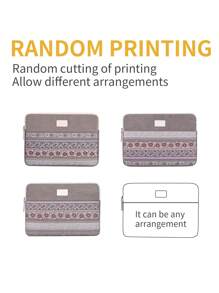 Canvas Artisan Shockproof Laptop Sleeve Bag Canvas Notevbook Bag Slim Waterproof Laptop Case, Laptop Bags, Portable Laptop Sleeves Compatible With Macbook - Grey - View 7