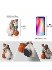 1件小型家庭主题树脂摆件装饰工艺品，适用于书架、书桌、客厅和卧室，非常适合作为婚礼艺术装饰、母亲节礼物、生日礼物、毕业礼物等。 - 彩色 - 查看 5