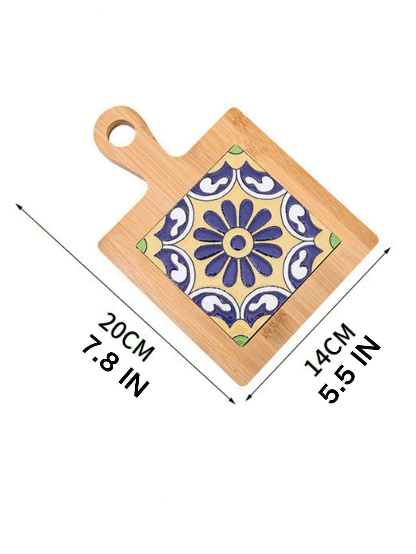 VintageInspired Wooden Tile HeatResistantMMat Decorative Coaster