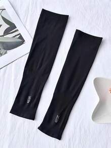 素色露指手套 - 黑色 - 查看 6