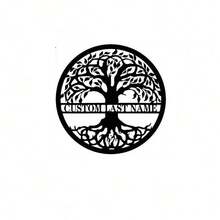 Biển hiệu gỗ Cây sự sống theo tên họ tùy chỉnh, Biển hiệu họ tên, Chữ cái đầu, Đồ treo cửa, Quà tặng tân gia, Chữ viết tắt đám cưới, Kỷ niệm, Ngày lễ tình nhân, Đồ trang trí ngày lễ tình nhân - Nhiều màu - Xem 8