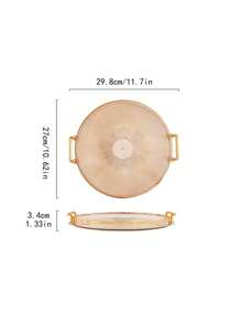 1pc Jewelry Display Tray, Multi-Functional Storage Tray, Candy Dish, Fruit Plate Back To School - Transparent - View 2