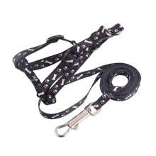 1pc 110cm Long Polyester Printed Material Dog/Cat Leash, Suitable For Various Small Dogs & Cats, Pet Supplies Accessory