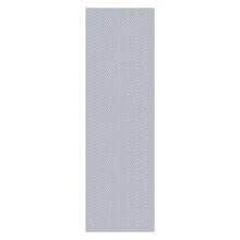 Gray Non-Slip Runner Rug 1.30m X 45cm For Kitchen Bathroom Geometric Corridor Handmade 100% Cotton - Xám - Xem 7