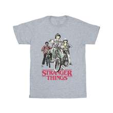 Netflix Boys Stranger Things Retro Bikers T-Shirt (Sports Grey) - Grey - View 1