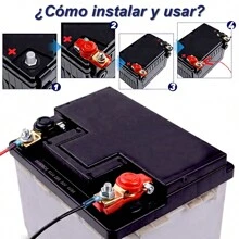 Universal Copper Battery Terminal Positive And Negative Set; Car Battery Terminal Connector Assortment Kit, Pure Copper Negative And Positive Battery Cable Ends With Plastic Cover, Applicable To Car, Truck And RV Accessories; Universal Car Negative And Positive Battery Connector Assortment Kit, Pure Copper Battery Terminal With Plastic Cover, Quick Release Terminals Assortment Kit; Battery Terminals Connectors,Pure Copper Battery Terminal Clamp,Quick Disconnect SAE/JIS A Battery Terminal Connectors For Automotive, 2 Positive Negative Terminals - 彩色 - 查看 6