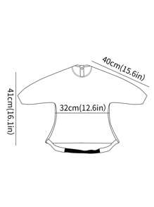 1PC Coverall Baby Feeding Bib For Eating,Long Sleeves Bib Attaches To Highchair And Table,Weaning Bibs