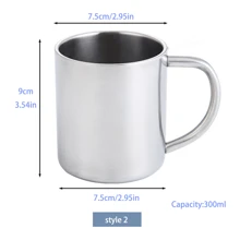 Laser Engraving Stainless Steel Coffee Cup - Durable And Practical For Holidays And Gatherings,Delicate Romance - Primary Color - View 7