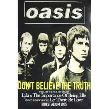 1 件绿洲乐队海报热门音乐海报专辑帆布印刷海报墙壁艺术装饰黑白适用于家庭客厅装饰无框 - 彩色 - 查看 9