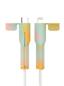 1pc Compatible With Apple 18W/20W Charger Shell, Data Cable Protector Case, Silicone Anti-Bending Original Charging Cover For Android And Apple Charger Protector - Multicolor - View 22