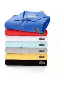 Kit 5 Men's Piquet Polo Shirt Promotion - Blue - View 3