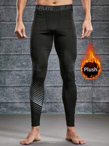 BURUITE Boyfriend Style Men's Thermal Pants, Thermal Lined, Thick, Elastic, Skinny, Winter Sports Base Layer Leggings