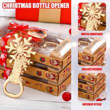 24 dụng cụ mở nắp chai Giáng sinh - 4 kiểu dáng: Cây thông Noel, Người tuyết, Bông tuyết, Xe quà tặng, Đồ trang trí nhà Giáng sinh, Quà tặng tiệc Giáng sinh, Dụng cụ nhà bếp & quầy bar, Đồ trang trí Giáng sinh, Phụ kiện DIY - Nhiều màu - Xem 3