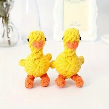 1 件装宠物牙刷编织绳玩具带手柄，耐用狗狗咀嚼玩具，用于牙齿护理，适用于猫狗 - 彩色 - 查看 9