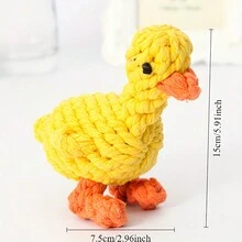 1 件装宠物牙刷编织绳玩具带手柄，耐用狗狗咀嚼玩具，用于牙齿护理，适用于猫狗 - 彩色 - 查看 5