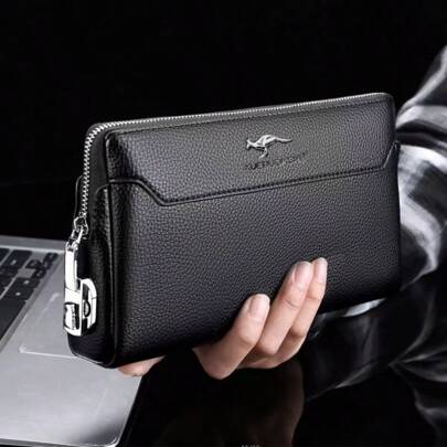 男士多功能胸包，带耳机孔，可作单肩包、斜挎包、小背包、轻便单肩包、手机袋，纯色，运动斜挎包，大容量腰包，适合户外旅行、度假、通勤、骑行、徒步等场合，黑色，旅行必备，轻便，防盗，礼物，感恩节，钱包，校园，学校，学生，教师，节日，便携，胸袋，侧袋，臀袋，男士礼物，情人节礼物，趣味礼物，父亲节，丈夫礼物，手机包，复古，情人节