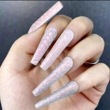 60件/套 双头法式美甲硅胶导板，快速法式线条模板，二合一美甲模具系统，可重复使用，适用于凝胶指甲油 - 無色 - 查看 6