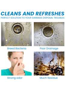 Sink Cleaning Tablets Deep Cleaning Kitchen Sink Grease Stains Dirt Unclogging Duct Cleaning Tablets - Blue - View 4