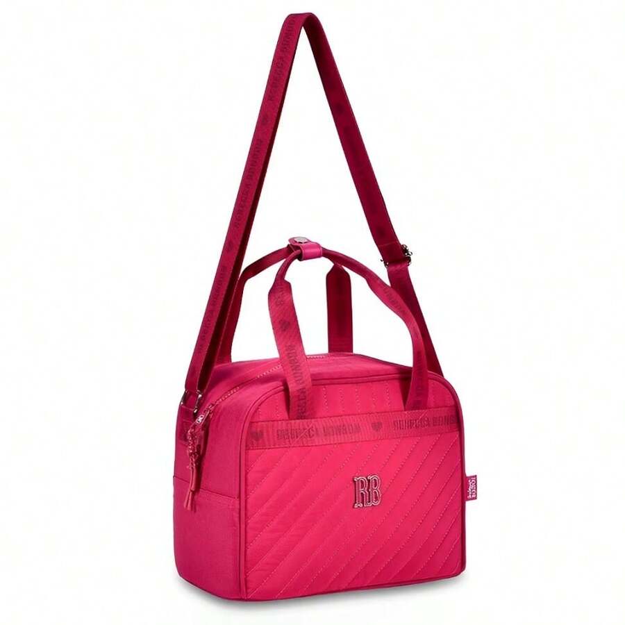 Loja Megalomania Rebecca Bonbon Thermal Lunch Box Pink Large Spacious School Bag Backpack Compartments - 玫紅色 - 查看 1