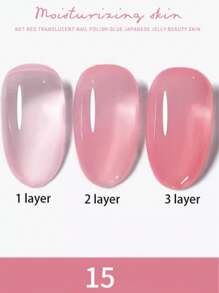 MIANEL 12ML/PCS 30- Colors Ice Clear Nude Jelly Gel Nail Polish Top Selling Pink Nails Blue Nails White Nails Red Nails Black Nails Gel Polish Suitable For 4 Seasons For Nails And Toe Nails UV Light Nails Nail Art Salon Use Fall Nails Christmas Nails Perfect For Nail Art Salons Use And DIY Use ,Nail Supplies Gifts For Girls Soak Off Semi Permanent Varnish Manicure - Multicolor - View 19