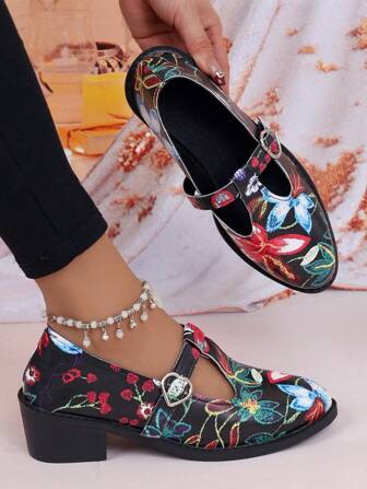 2024 Spring Autumn New Mary Jane Shoes For Women, Soft Leather French Retro Fashion Deep Mouth Flats, Soft Outsole British Style Small Leather Shoes, Black Color Work Shoes